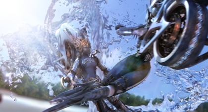 What happens when two ice goddesses get touchy-feely? Motorbikes, that's what.