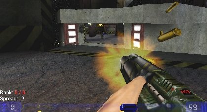 Unreal Tournament. See those shell casings fly.